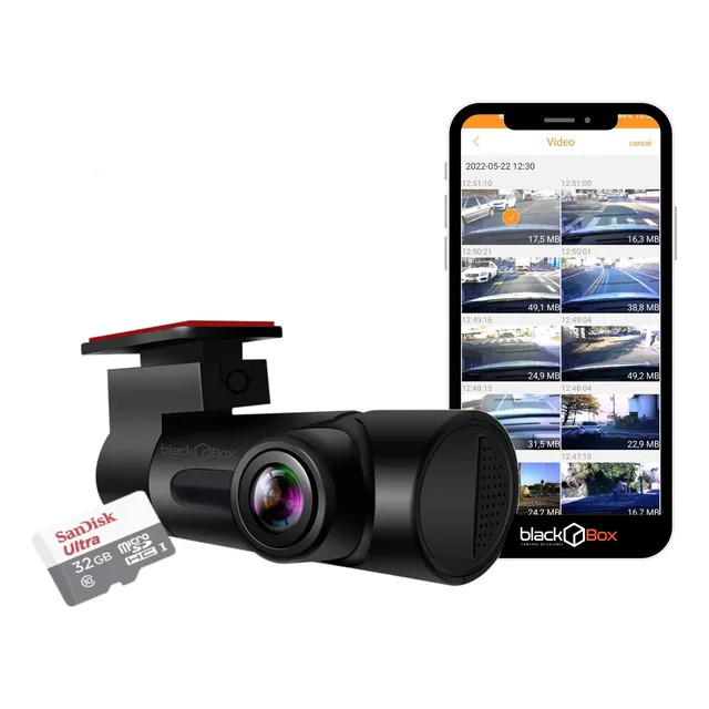 Câmera Veicular Automotiva Carro Black Box Vision Até 128gb
