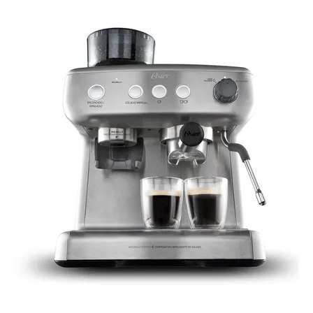 Cafetera Oster® Para Espresso Perfect Brew, 15 Bar, Con Molino Integrado , Bvstem7300