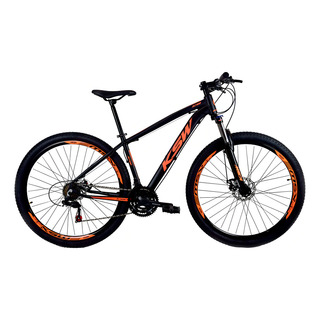 Bicicleta Ksw Aro 29 Freios Hidraulico 24v Câmbio Shima + K7 Cor Laranja Bicicleta Ksw Aro 29 Freios Hidraulico 24v Câmbio Shima + K7 Cor Laranja