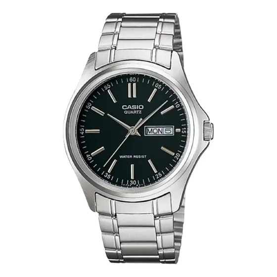 Reloj Casio Hombre Mtp-1239d-1adf Analógico Fecha Dial Negro
