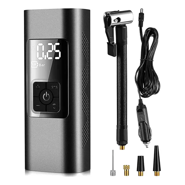 Inflador De Ruedas Auto Moto Bici Portatil Recargable Inalam