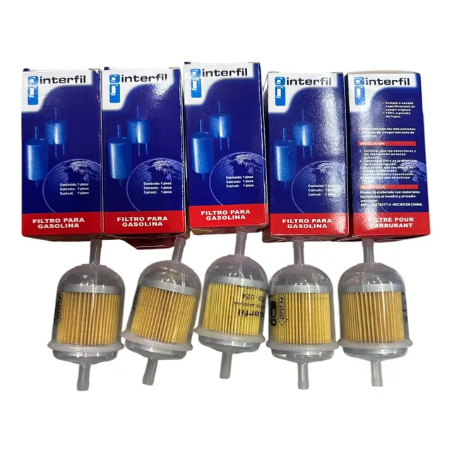 Filtro Gasolina Universal Pack 5 Unidades