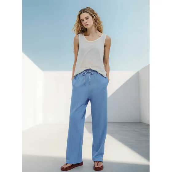 Calça Feminina 1990 Cintura Alta Com Faixa Hering