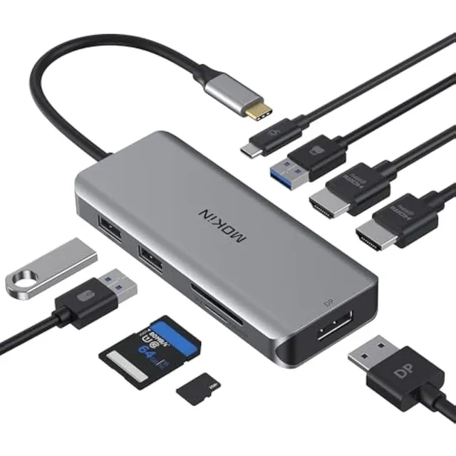 Estación De Acoplamiento, Adaptador Usb C,
