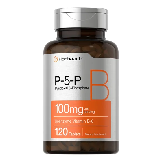 Suplemento Horbäach P-5-p De Vitamina B6 Activada, 100 Mg, 1