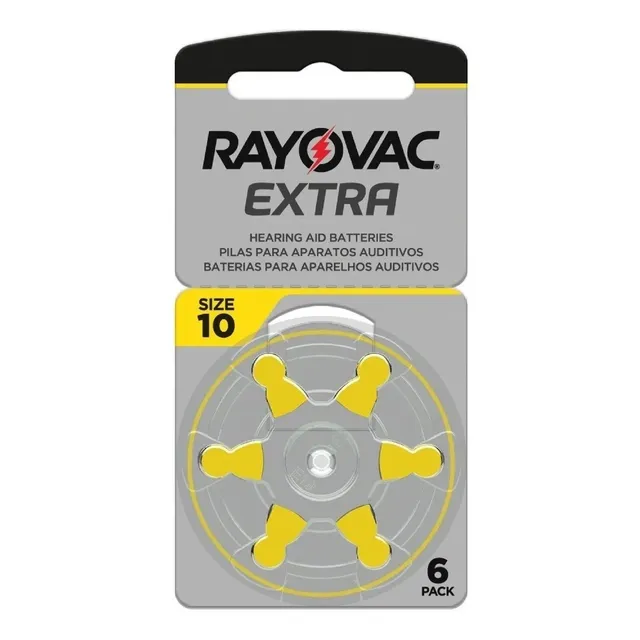 Pila Rayovac Audifono Zinc Air 10 Blister X 6 U