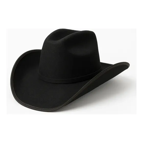 Chapéu Country Gustavo Lima Cowboy Rodeio Barretos Unissex Cor Preto Tamanho 56cm - 59cm (m Único)