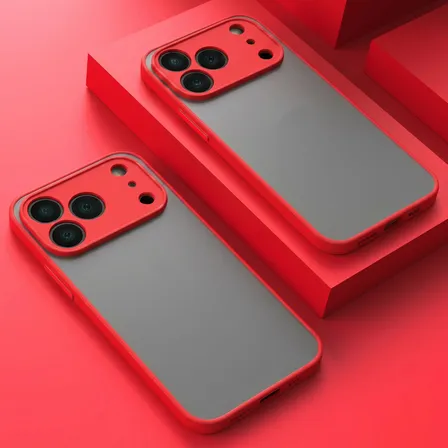 Funda Antishock Mate Para iPhone 17 Pro Max Rojo