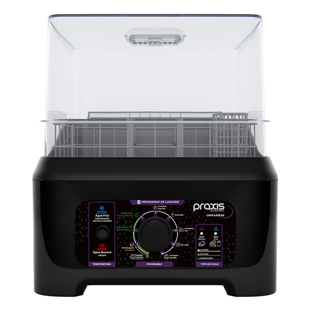 Lava Louças Portátil Llpp Semi Automática Praxis Cor Preto 127v Lava Louças Portátil Llpp Semi Automática Praxis Cor Preto 127v