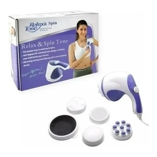 Masajeador Electrico Relax And Spintone Con Cabezales 