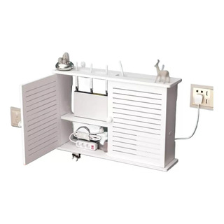 Caja De Almacenamiento Wifi Inalámbrico Router Pared Tapón C Caja De Almacenamiento Wifi Inalámbrico Router Pared Tapón C