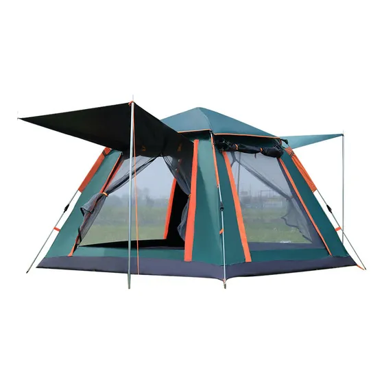 Tienda Casa Campaña Grandes Para Acampar 4-6persona215x215cm,acampado Al Aire Libre Arena Portátil Picnic Camping Sun Protection Tent A Prueba De Viento, Casa De Acampar,luminea