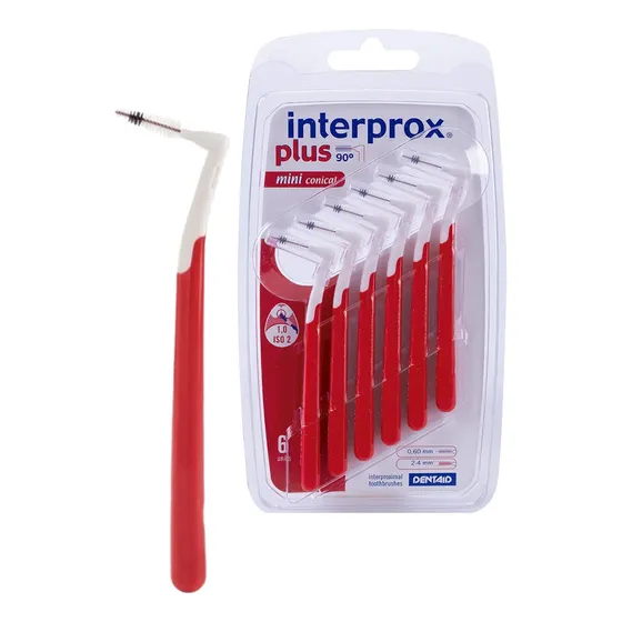 Cepillo Dentaid Interprox Plus Mini Cónico 6 Unid