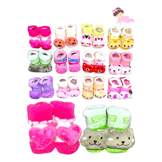 Medias Zapatitos Para Niños Y Niñas (12 Pares)