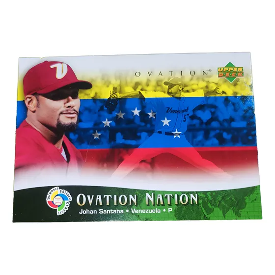 Cv Johan Santana 2006 Upper Deck Ovation World Baseball Wbc