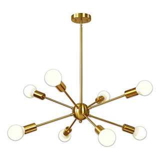 Lámpara Sputnik 8 Luces Dorada - Estilo Moderno - Comedor Lámpara Sputnik 8 Luces Dorada - Estilo Moderno - Comedor