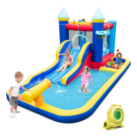 Honey Joy Tobogan Acuatico Inflable Casa Gigante Rebote Agua