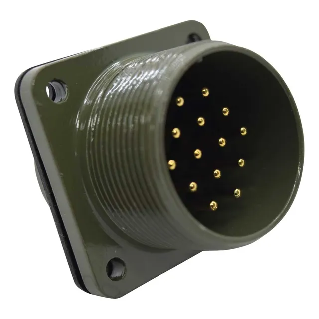 Conector Macho Tipo Militar 14p Socket Chassis 