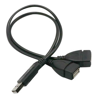 Usb 2.0 2 Splitter Hub Convertidor De Corriente Y Usb 2.0 2 Splitter Hub Convertidor De Corriente Y