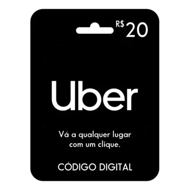 Gift Card Uber Presente Cartão R$ 20 Reais Digital Gift Card Uber Presente Cartão R$ 20 Reais Digital