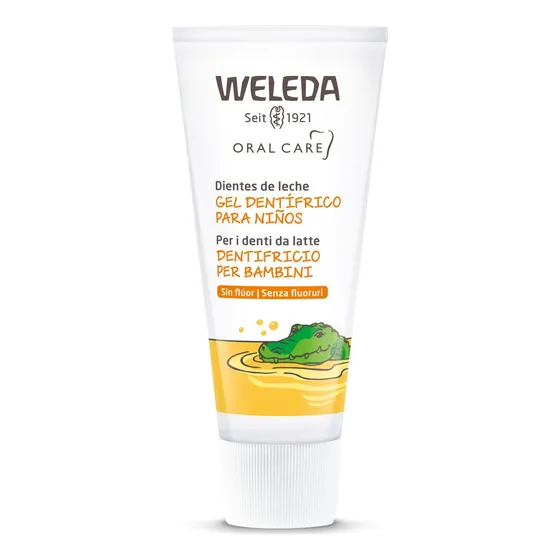 Pasta Dental Natural Sin Fluor Para Niños Weleda X 50 Ml