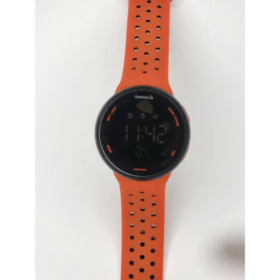 Reebok Reloj Original Digital - Correa Goma Anaranjada C/hue