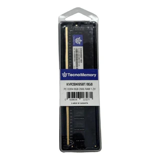 Memoria Ram Tecnomemory Pc Ddr4 8gb 2666mhz Kvr26n19s8t/8gb
