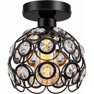 Lámpara Colgante Lámpara De Techo Cristal Metal Moderna Lámpara Colgante Lámpara De Techo Cristal Metal Moderna