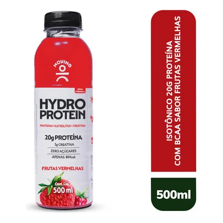 Isotônico Moving Hydro Protein 500ml Sabor Frutas Vermelhas