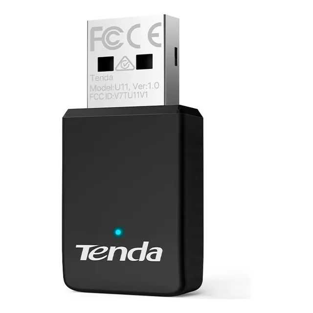Tenda U11 AX900 Wi-Fi 6 WLAN Stick, Adaptador USB WiFi de Doble Banda, Plug & Play, USB 2.0, WPA2, Modo Punto de Acceso, tamaño Mini, Adaptador WiFi para PC/Desktop/Laptop, Compatible con Windows