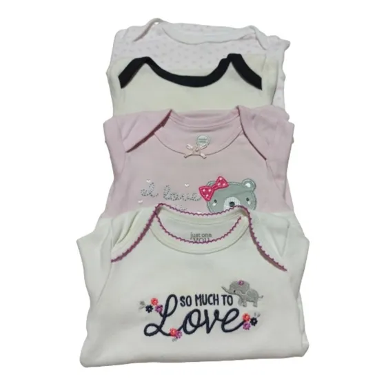 Set 4 Bodys Bebe Niña Talla 0-3  3  3-6 M Cárter's Wonder