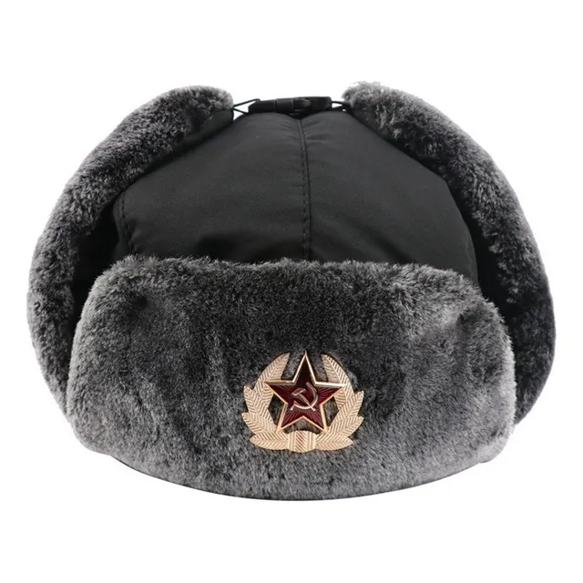 Gorra Térmica Con Orejeras Lei Feng Con Insignia