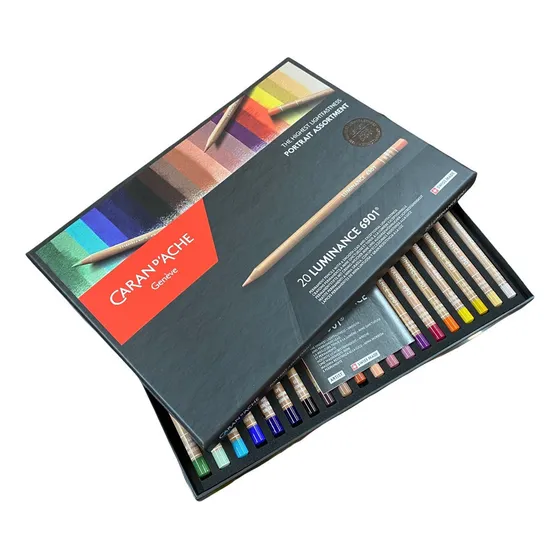 Lapices De Color Luminance Retrato 20p Tonos Piel Carandache