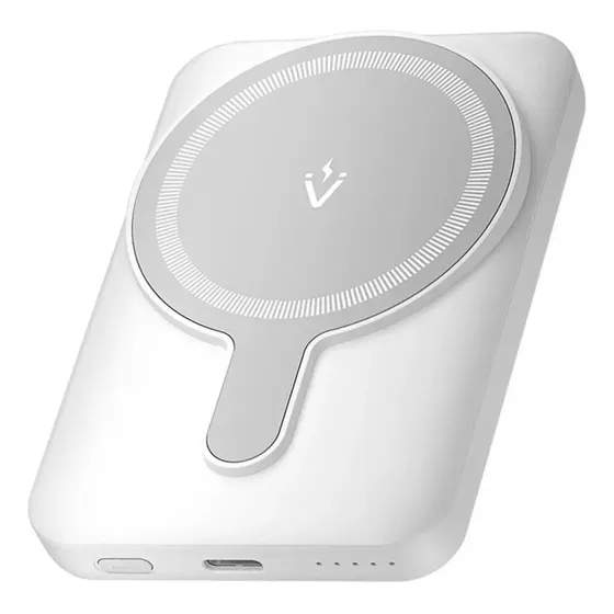 Power Bank Magnético Inalámbrico Vention 5000 Mah-blanco