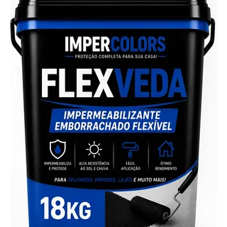 Tinta Emborrachada 18kg Anti Infiltração Protege 100%