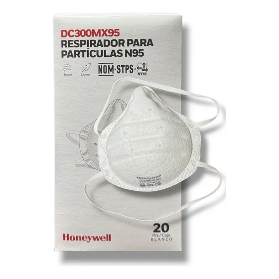 Cubrebocas Honeywell Dc300 N95 Filtro 20 Unidades