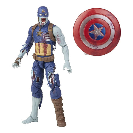 Figura de ação Marvel Zombie Captain America: What If...? Build-A-Figure: Marvel's the Watcher F0330 de Hasbro Legends Series