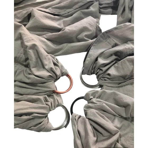 Portabebé Bandolera De Anillas Sling Ring Plata