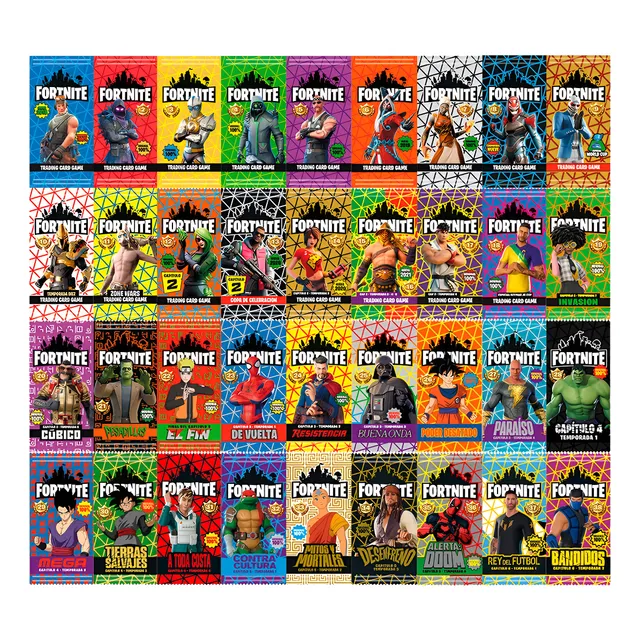 Combo Cartas Fortnite - 20 Sobres - Todas Las Colecciones