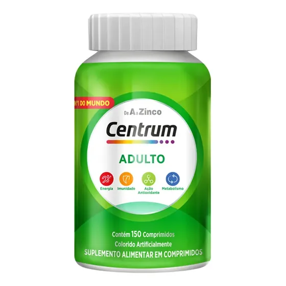 Multivitamínico Diário Centrum Adulto A a Z 150 Comprimidos