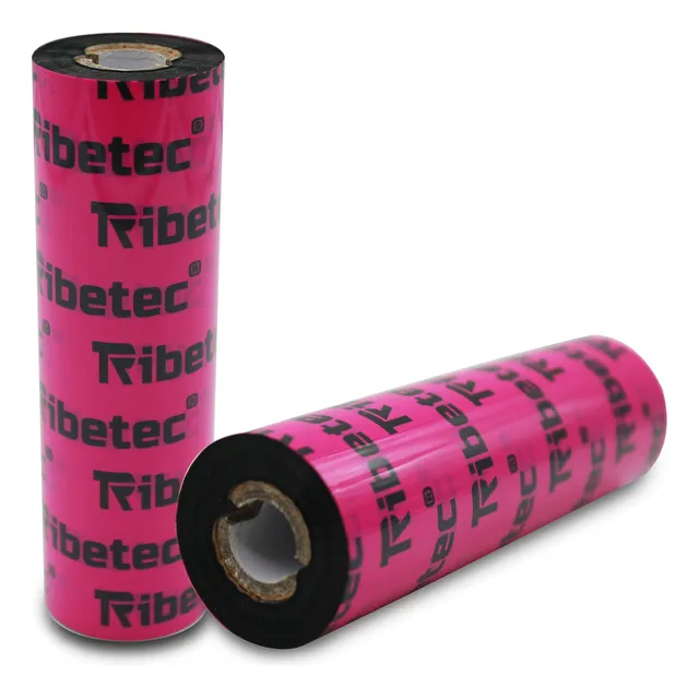 Ribbon De Cera 110x74 Mts Para Impresora De Etiquetas Negro