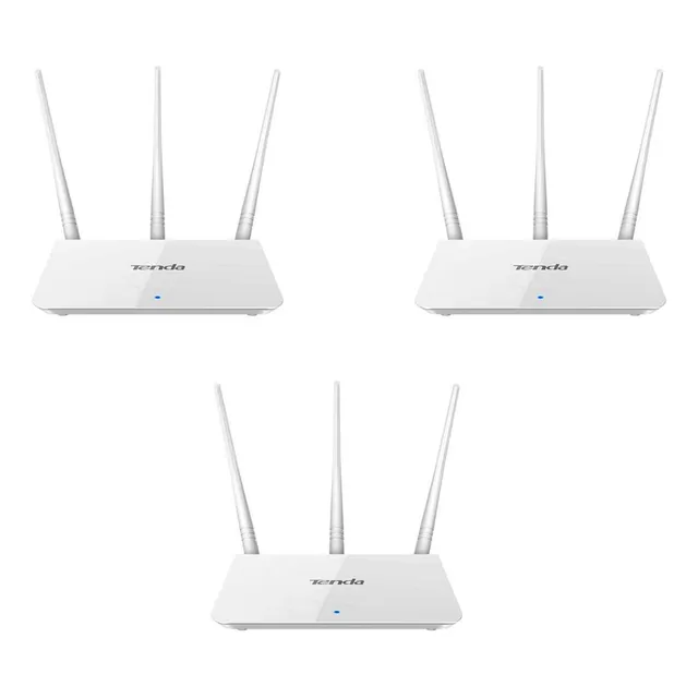 Kit 3 Router Inalámbrico Tenda F3 /300 Mbps Con 3 Antenas