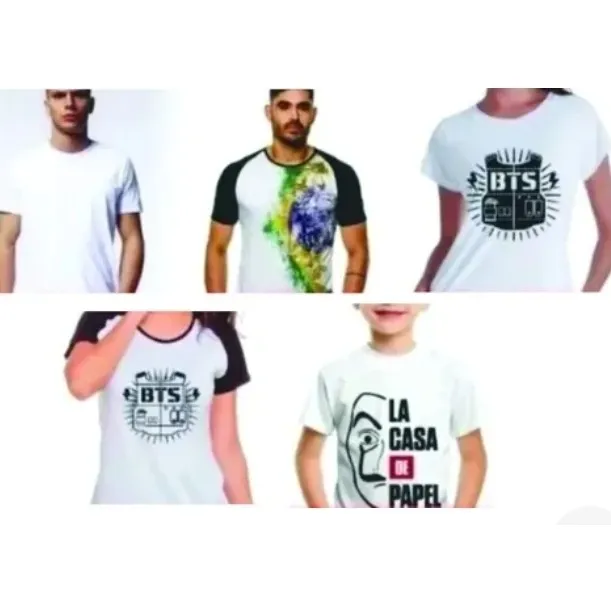 Kit Moldes Camisetas Baby Look Tradicional Raglan
