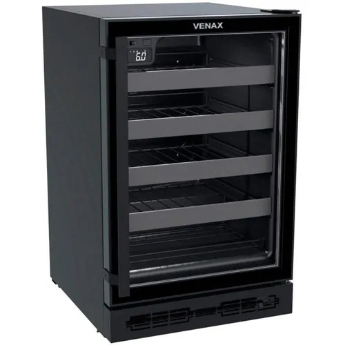 Adega Embutir Cave In Venax Preto Fosco 100l 24 Garrafa 127v