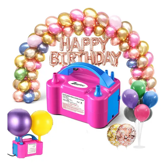 Bomba Para Inflar Globos Electrica Doble Inflador\u002Ffiestas | Cuotas sin interés