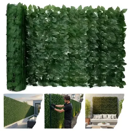 Muro Inglês Jardim Vertical Artificial 2x1 Metros Ficus Marca Noogs Proteção UV