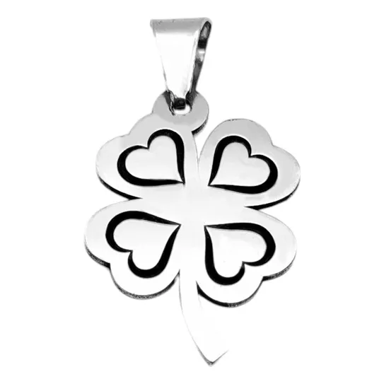 Dije Trébol De La Esperanza Fe Amor Y Suerte En Plata 925 Color Plateado