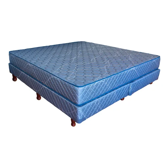 Sommier King Size 2x2 Y Colchón Alta Densidad Purple Firm