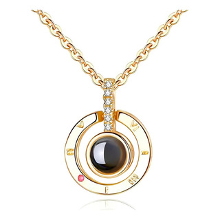 Colar Feminino Eu Te Amo 100 Idiomas Banhado A Ouro 18k Colar Feminino Eu Te Amo 100 Idiomas Banhado A Ouro 18k