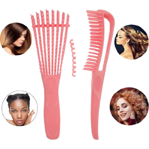 Cepillo Cabello Rizado Ondulado Desenredante Pelo Afro